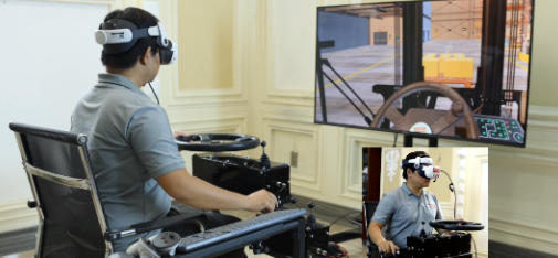 Bộ lái xe mô phỏng hỗ trợ trải nghiệm logictic